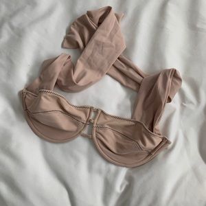NWOT Acacia Mykonos Nude Top Size M